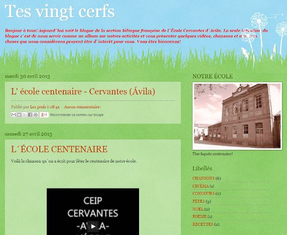Blog Bilinge Frances CEIP Cervantes